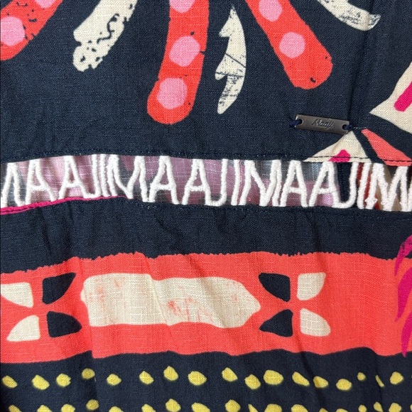 Maaji Pink and Black Patterned Button Down Blouse - M - Picture 7 of 7